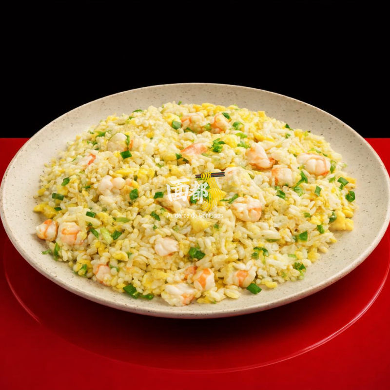 Riz sauté aux crevettes